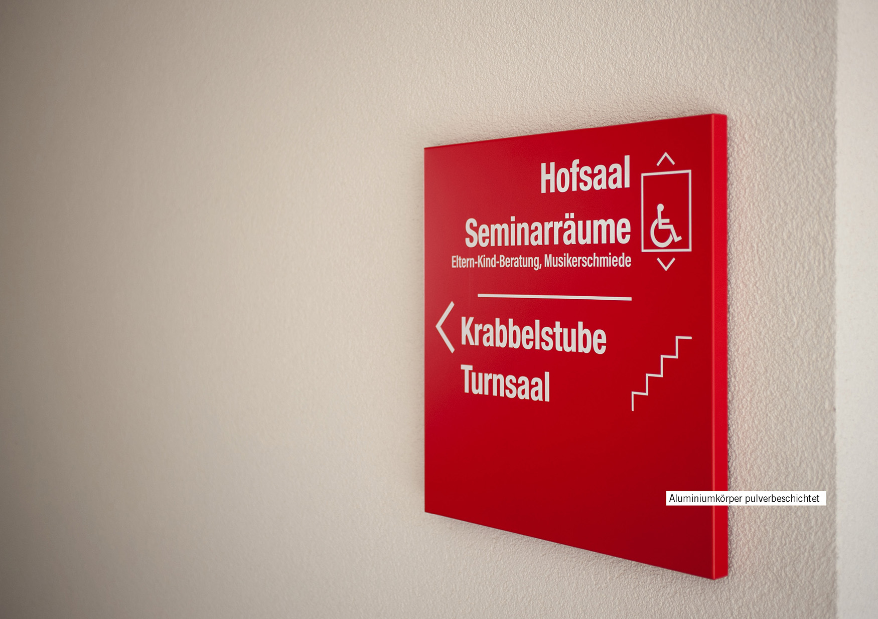Aluminiumkörper pulverbeschichtet